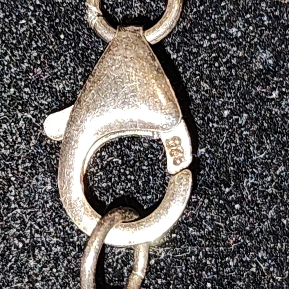 Hamsa Pendant Necklace Black Crystals - Picture 4 of 4